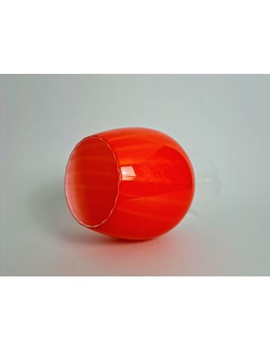 Wazon szkło orange Italy 70's space age