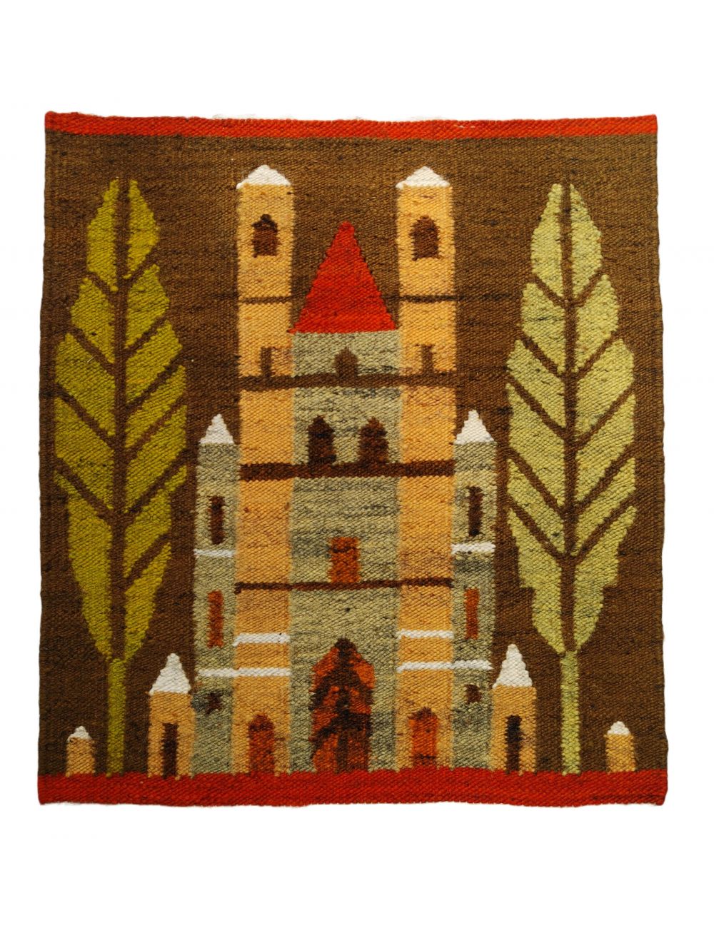 handwoven tapestry textile Cepelia POland polish