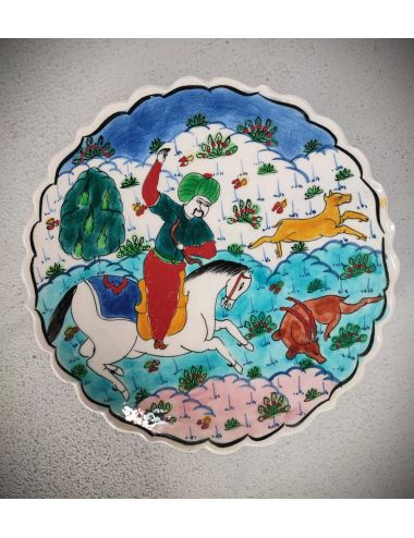 malarstwo miniaturowe na ceramice pottery wall na ścianę design