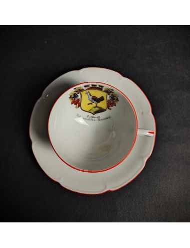 Miniaturowa filiżanka porcelana pamiątka Schmiedefeld 1930-40