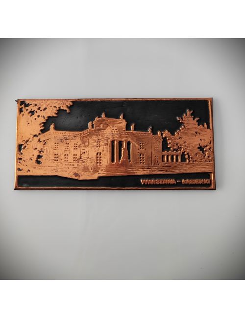 plakieta naścienna ścianę wall plaque miedzioryt metaloplastyka