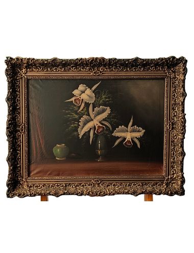 Martwa natura "Orchidee" Herman Openneer malarstwo olejne niderlandzkie