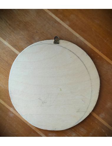 wood plate deska drewno malowane rękodzieło