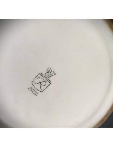 Dzbanke ceramiczny do herbaty kawy w szkocką kratę Bavaria 1960