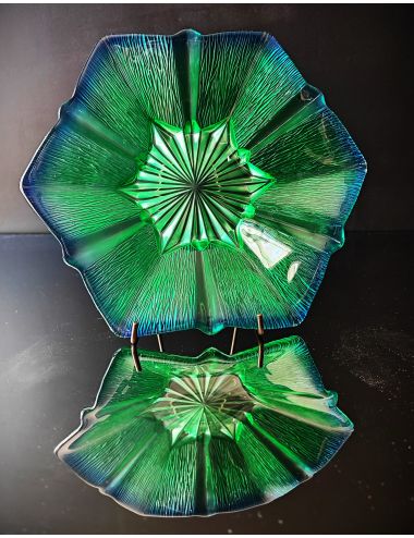 Szklana patera owocarka Walther-Glas 1950