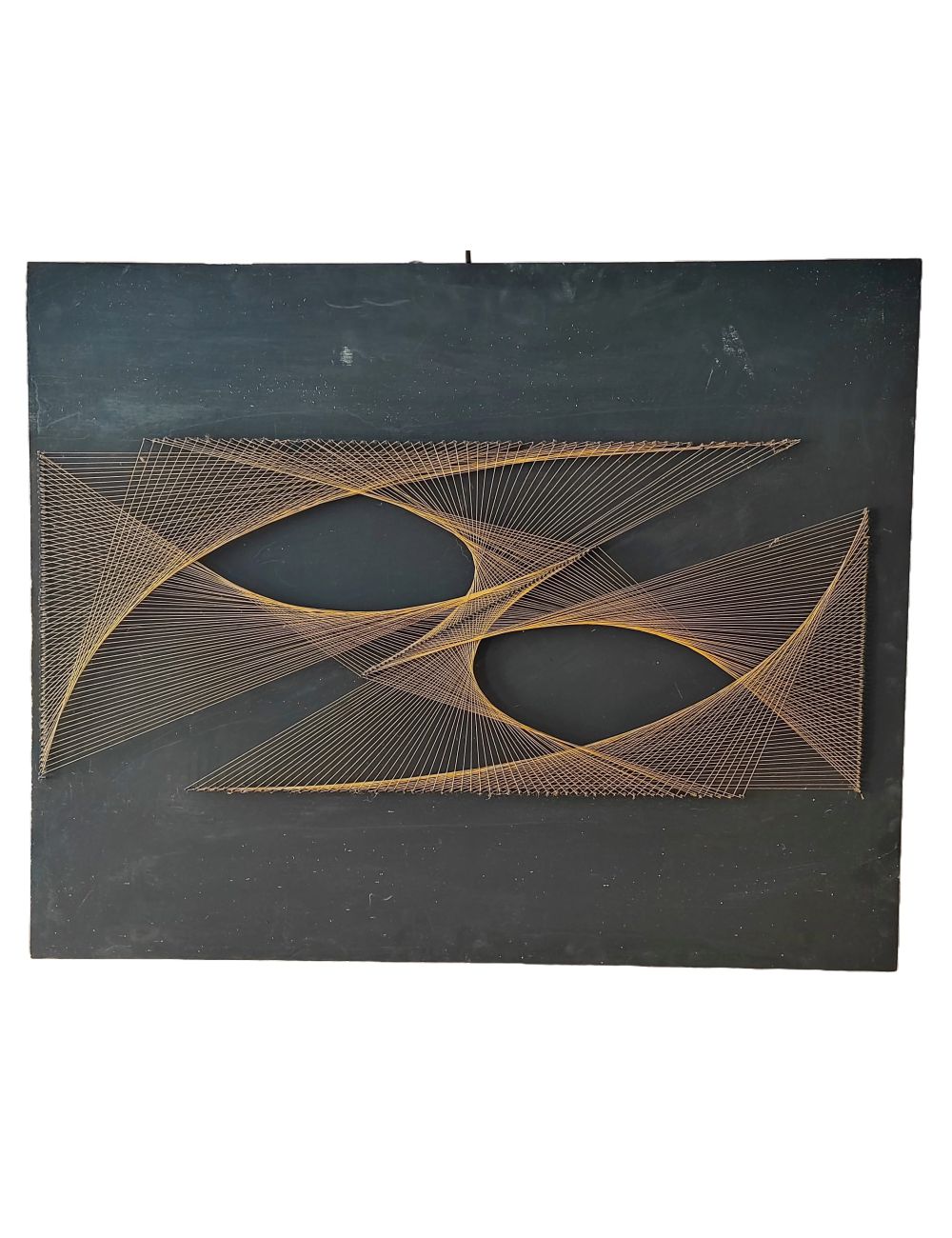 Sztuka geometryczna 1970  model matematyczny z żyłki i gwoździ