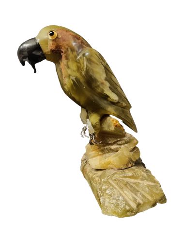 Onyx parrot figure 1900-1920 Italy