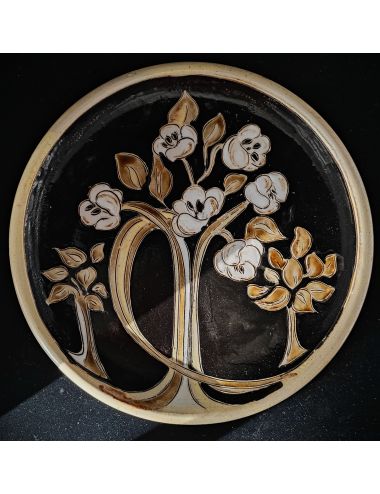 Decorative wall plate Czechoslovak Art Nouveau