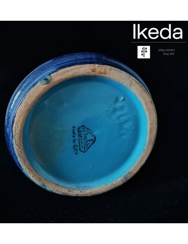 cobalt blue niebieski wazonik ceramiczny ceramika ceramics pottery