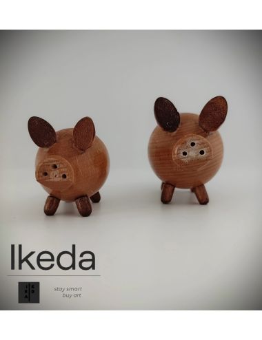 Wooden salt and pepper shakers Denmark 1960s